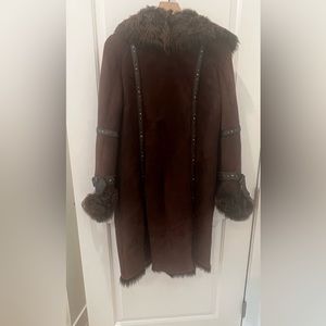 Rizal 3/4 length shearling coat
